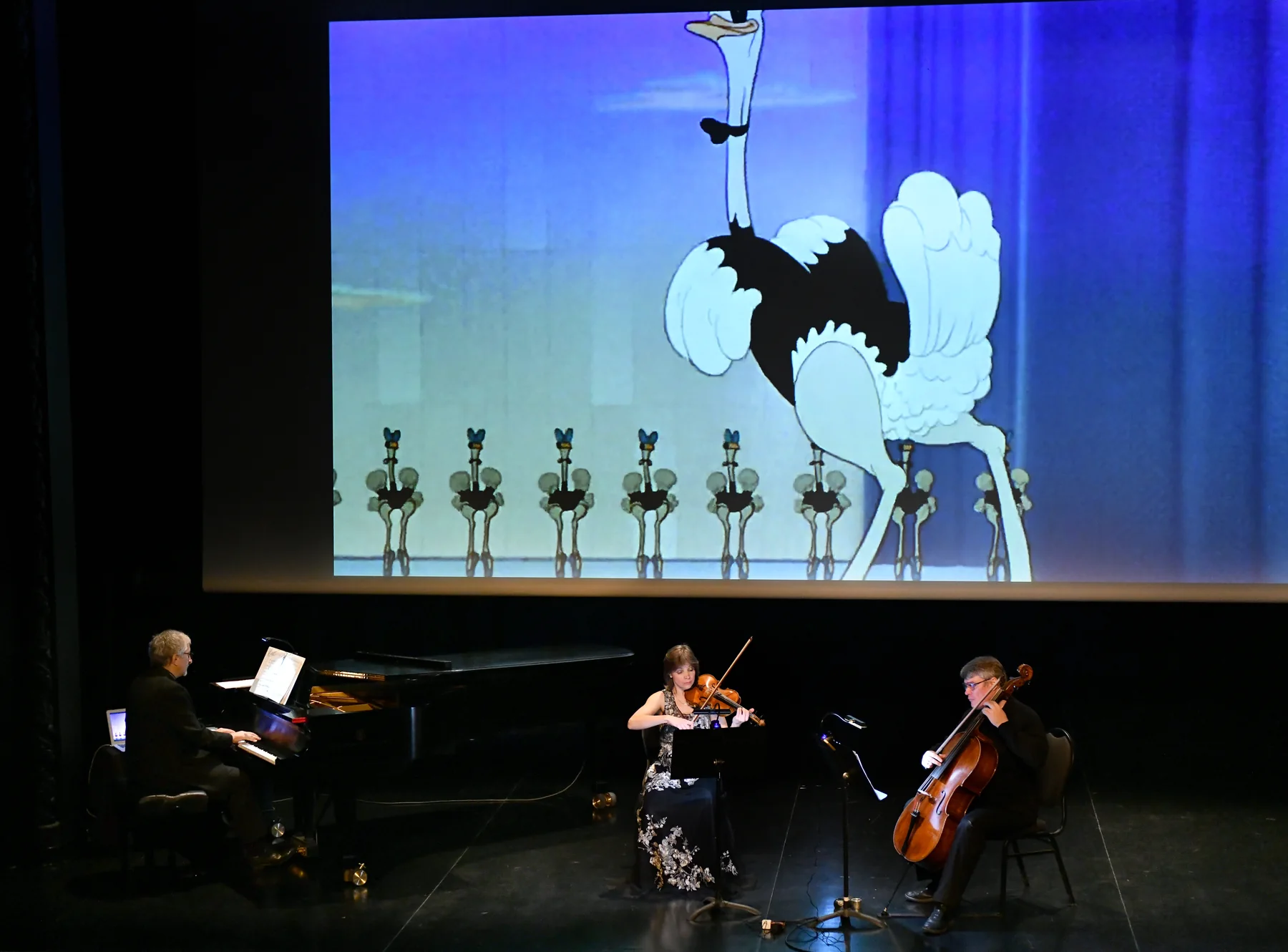 Trio Derosa en concert avec projection