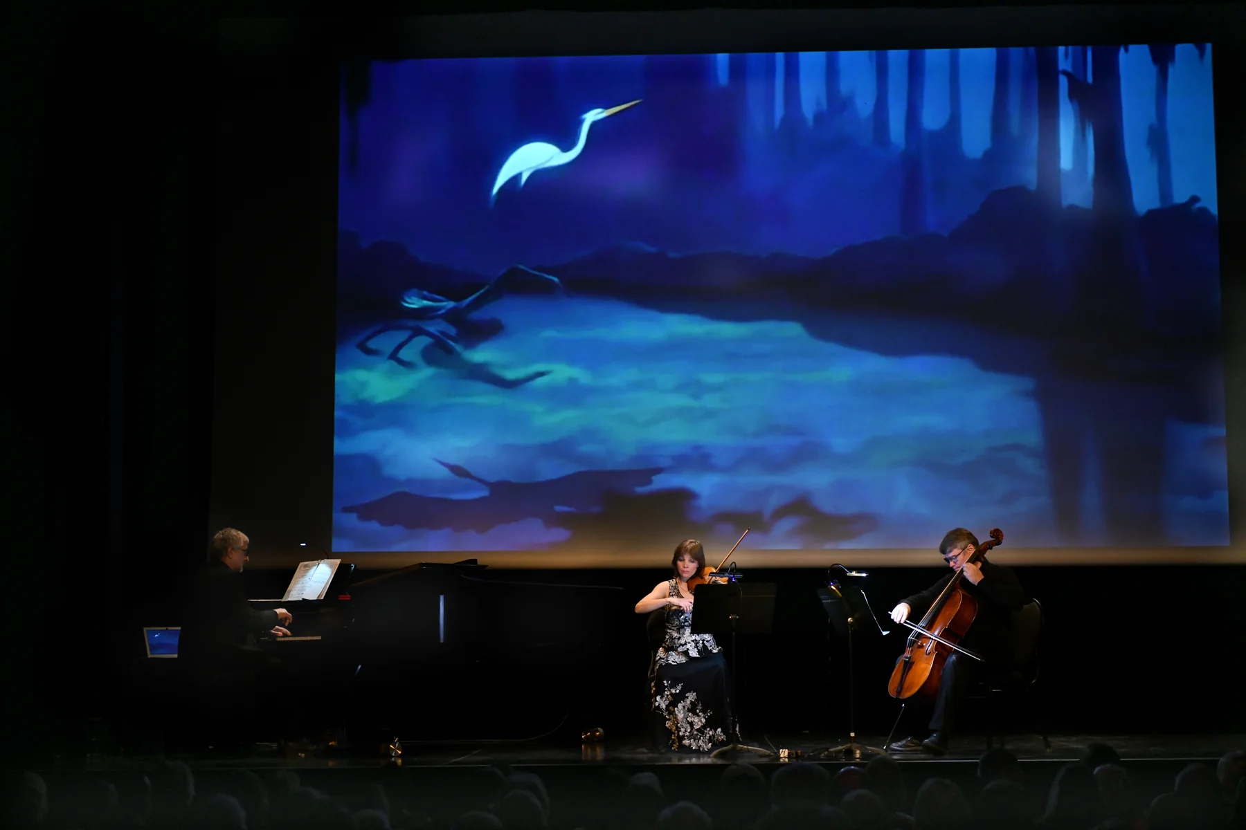 Trio Derosa en concert avec projection